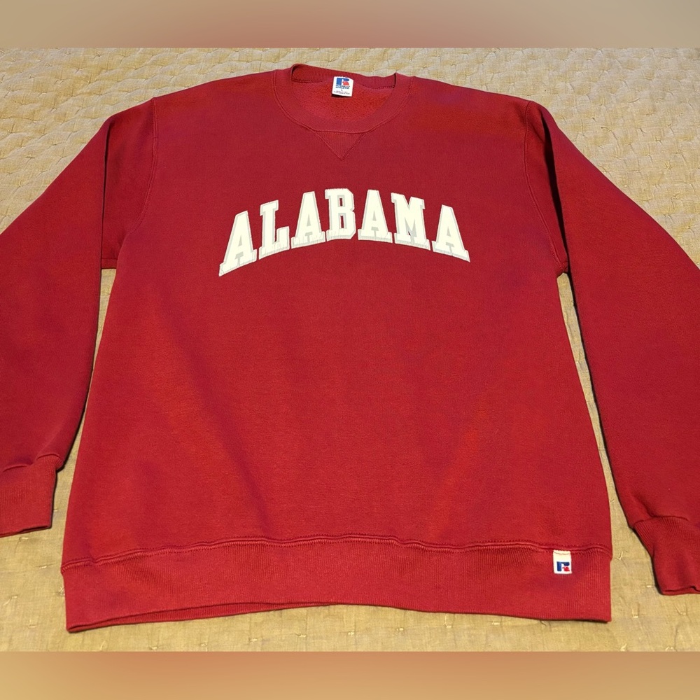 Vintage 90s Russell Athletic Alabama Crimson Tide Crewneck Sweatshirt Size L